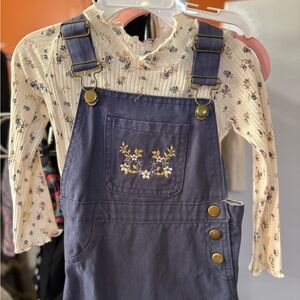 Floral Embroidered Girls Dress